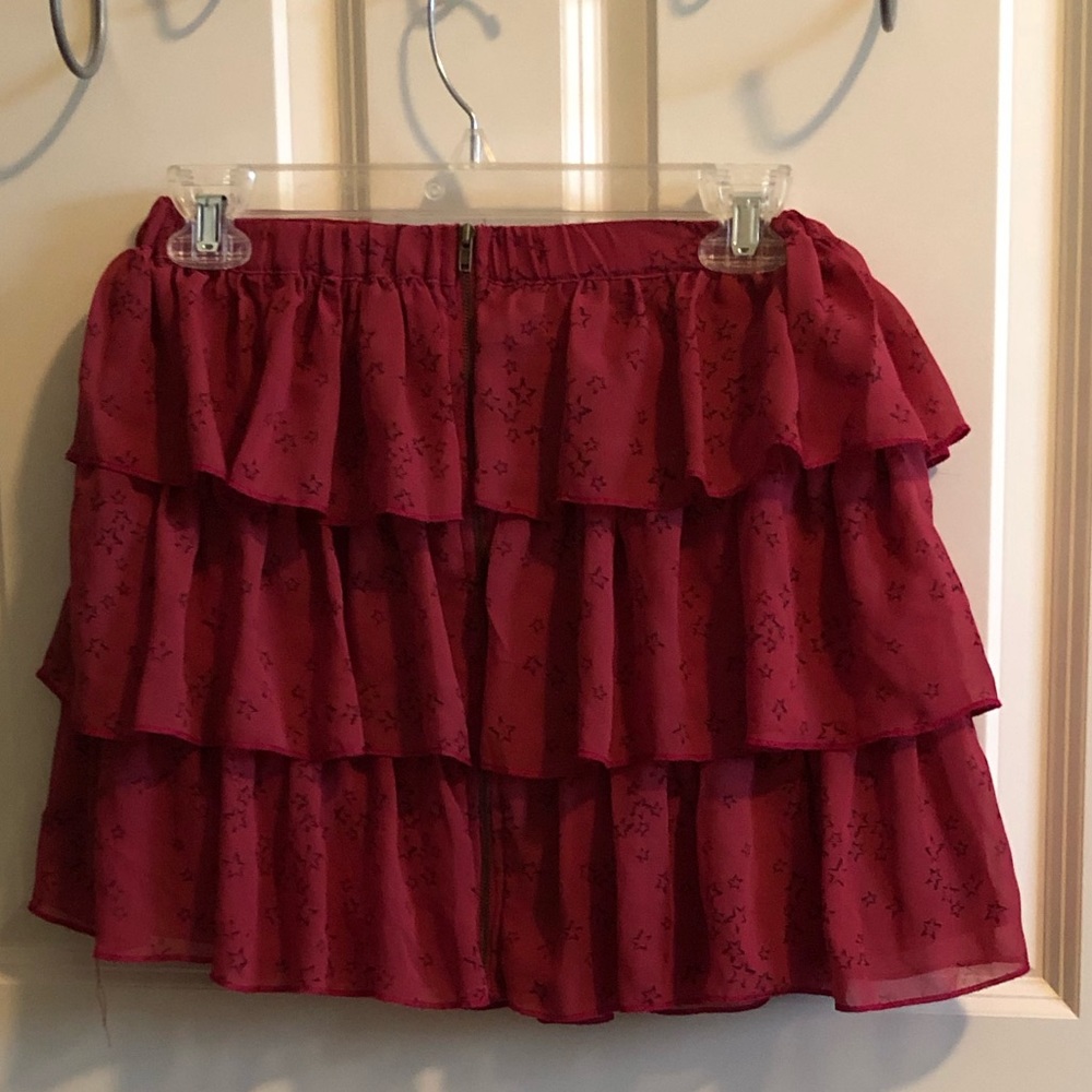 Red Frilly Skirt
